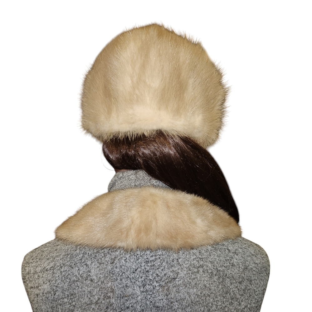 Vintage Mink Hat and Collar - Picture 2 of 7